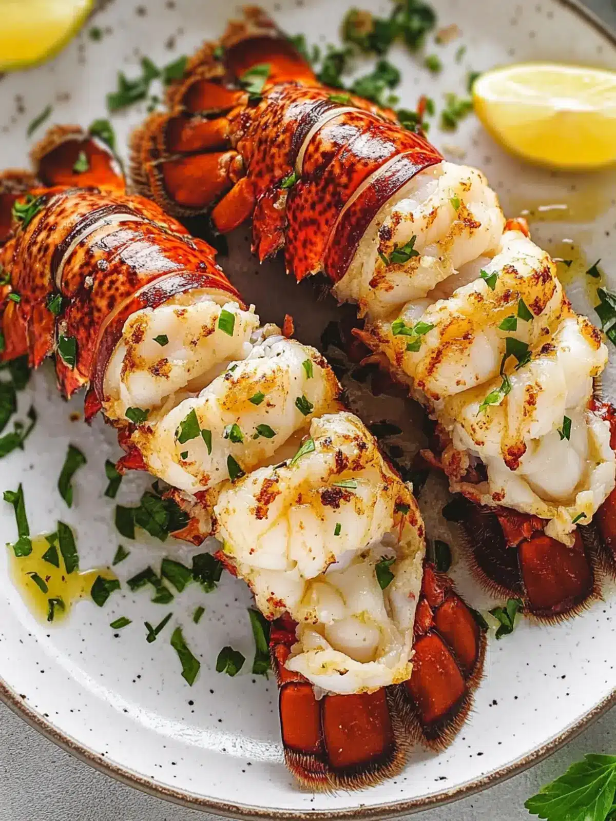 Broiled Lobster Tail: Quick & Buttery Seafood Bliss 3 Lobster Tail