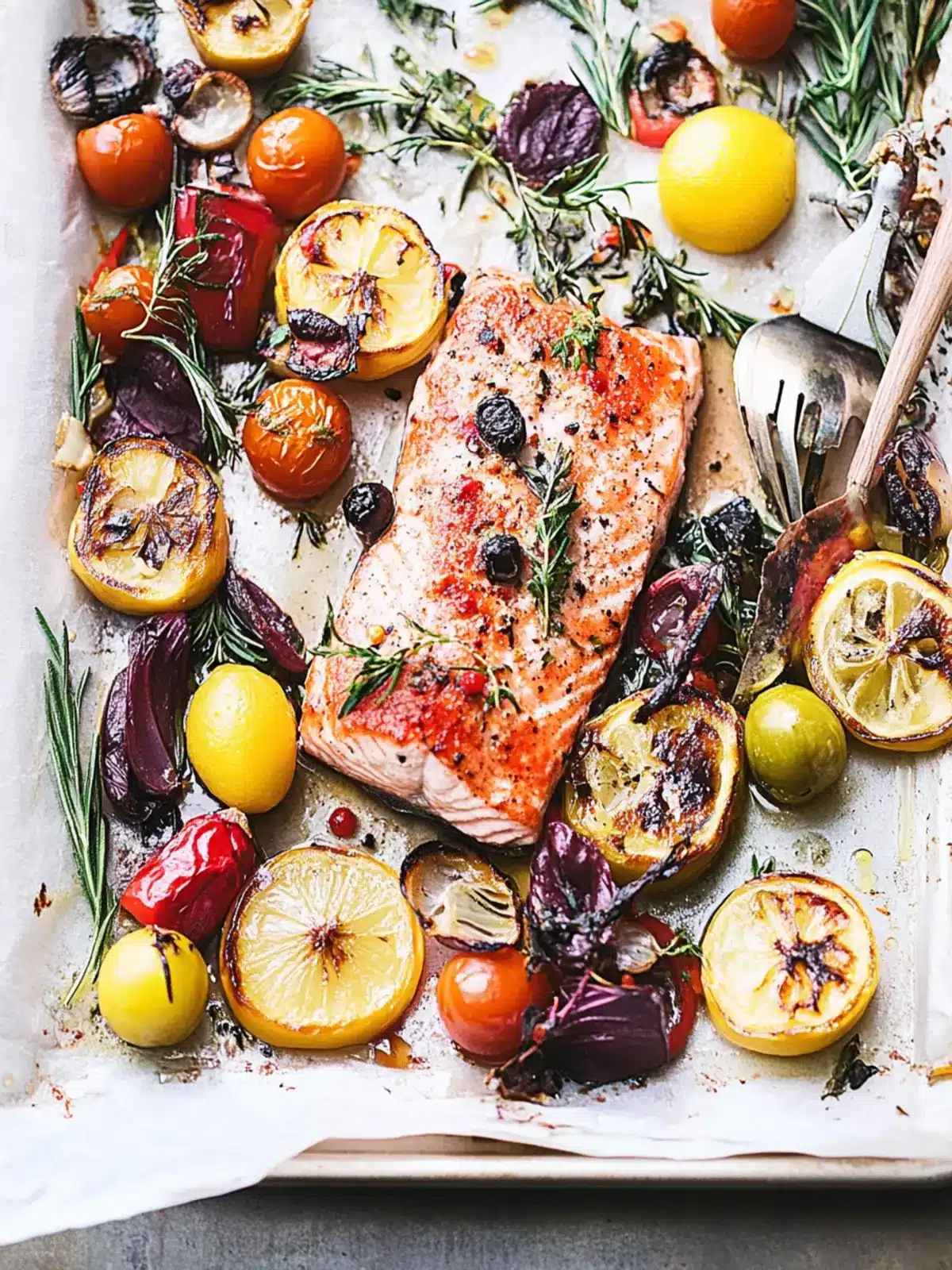 Savory Mediterranean Sheet Pan Salmon Ready in 30 Minutes 2 Mediterranean Sheet Pan Salmon