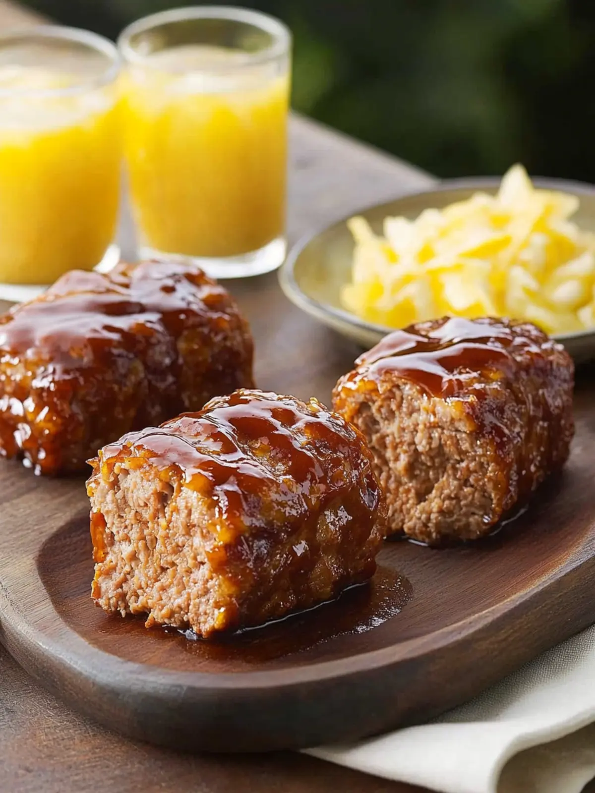Mini Barbecue Meat Loaves: Easy, Cheesy Family Dinner Delight 3 Mini Barbecue Meat Loaves