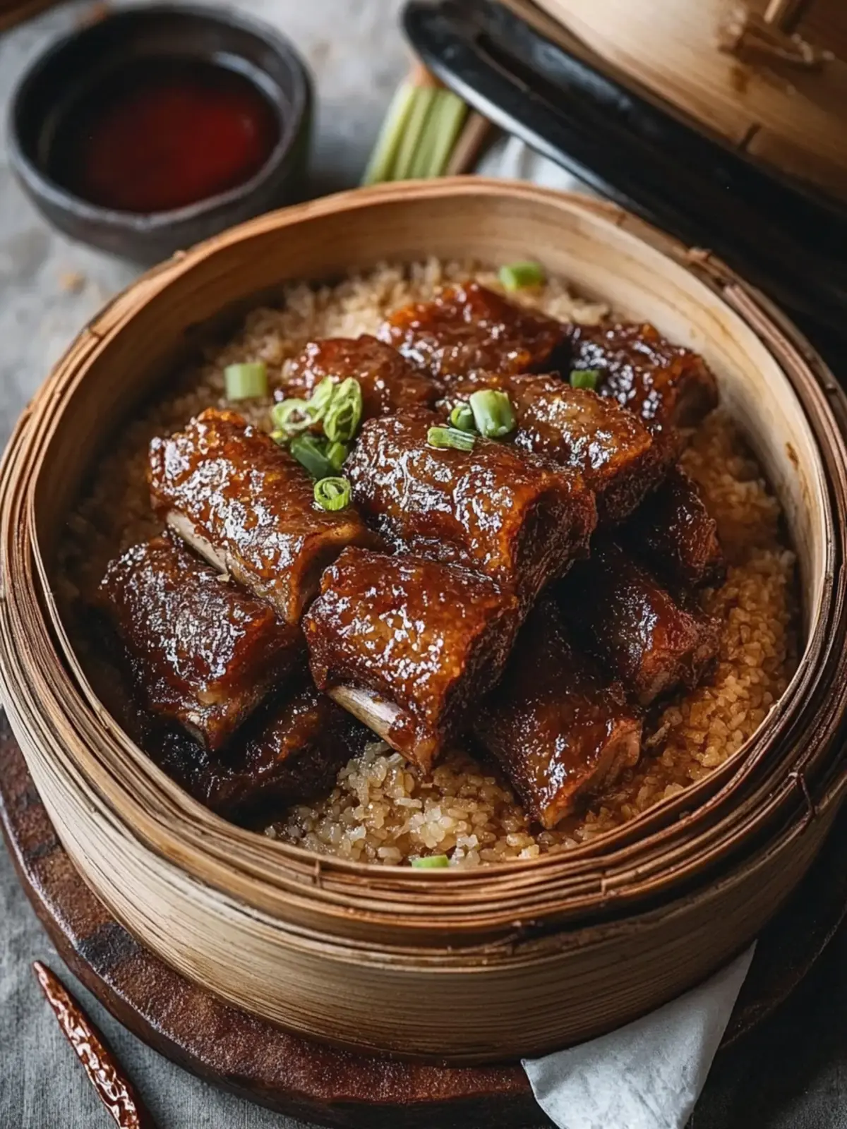 Savory Steamed Ribs with Glutinous Rice for Your Festive Feast 4 Steamed Ribs with Glutinous Rice (ç³¯ç±³è¸æéª¨)