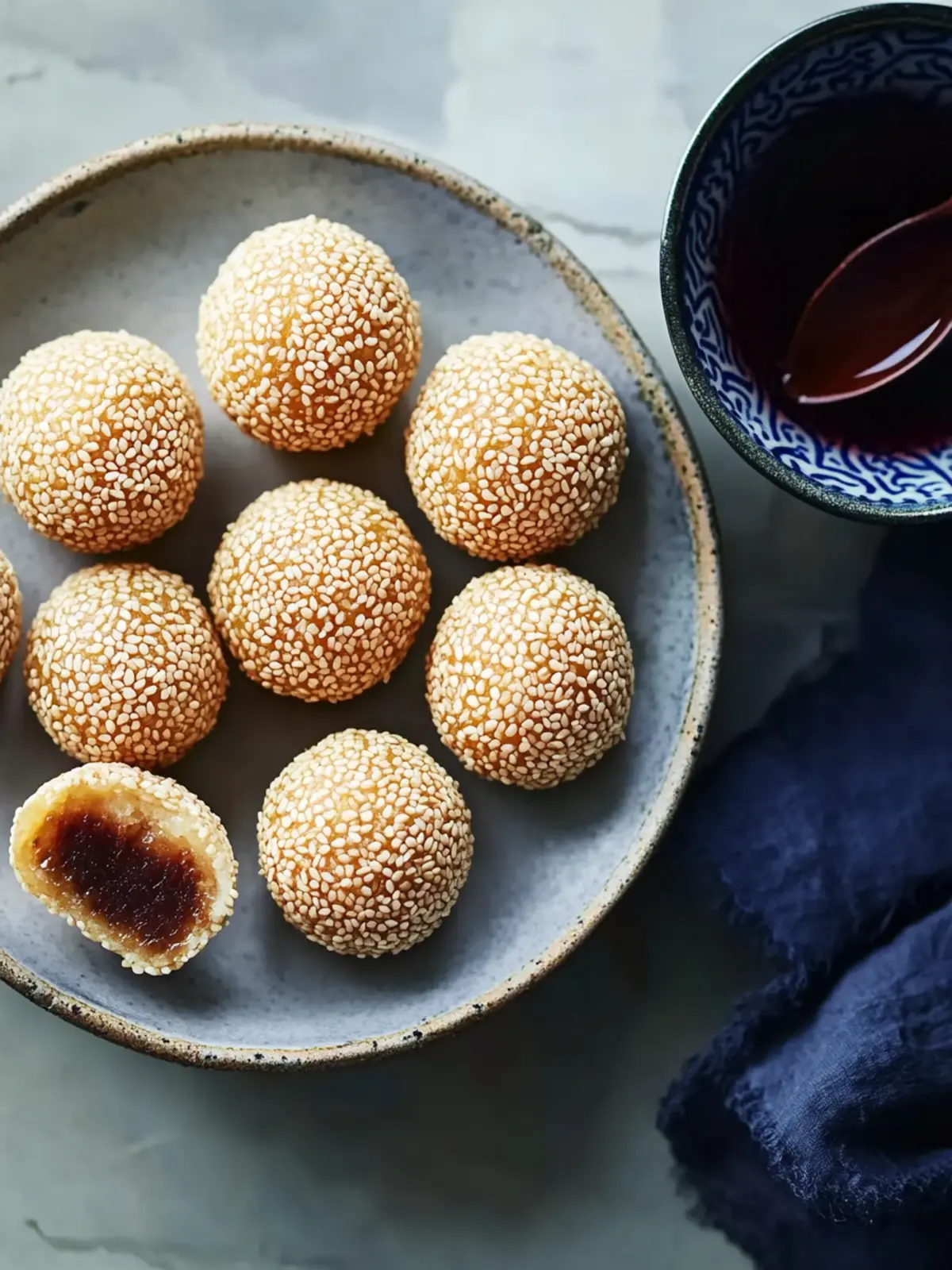 Irresistible Sesame Seed Dessert Balls (Jian Dui) Recipe 4 Sesame Seed Dessert Balls (Jian Dui)