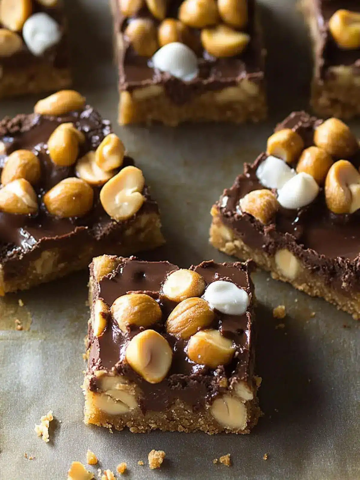 Gooey Chocolate-Peanut Bars: Irresistible Homemade Delight 3 Gooey Chocolate-Peanut Bars