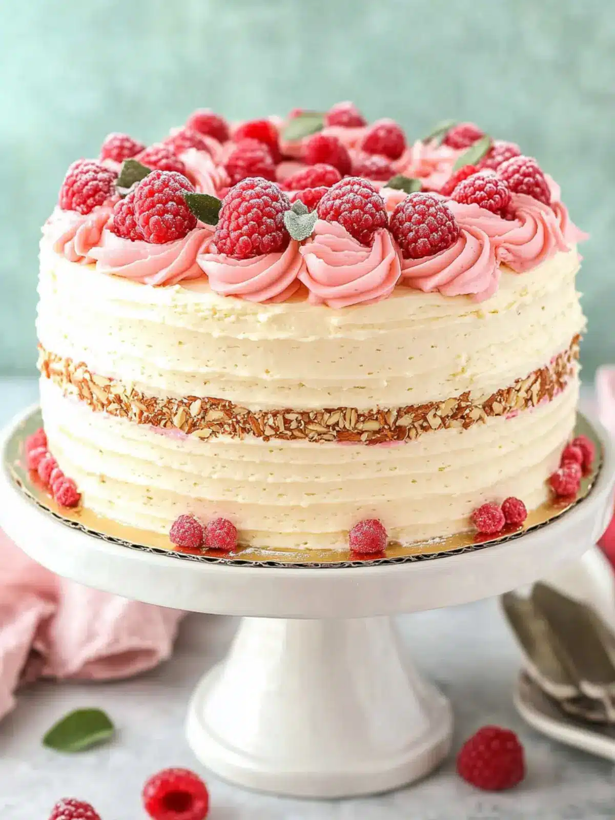 Delightful Raspberry Almond Layer Cake for Any Occasion 2 Raspberry Almond Layer Cake