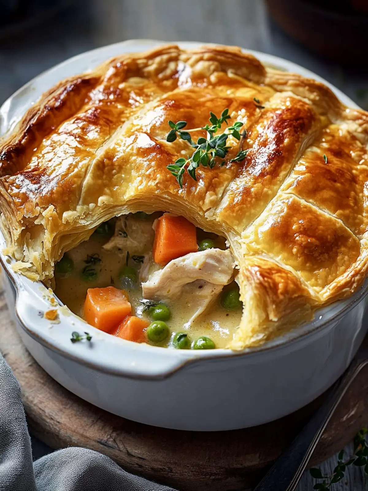 Savory Chicken Pot Pie with Puff Pastry for Cozy Nights 2 Chicken Pot Pie with Puff Pastry