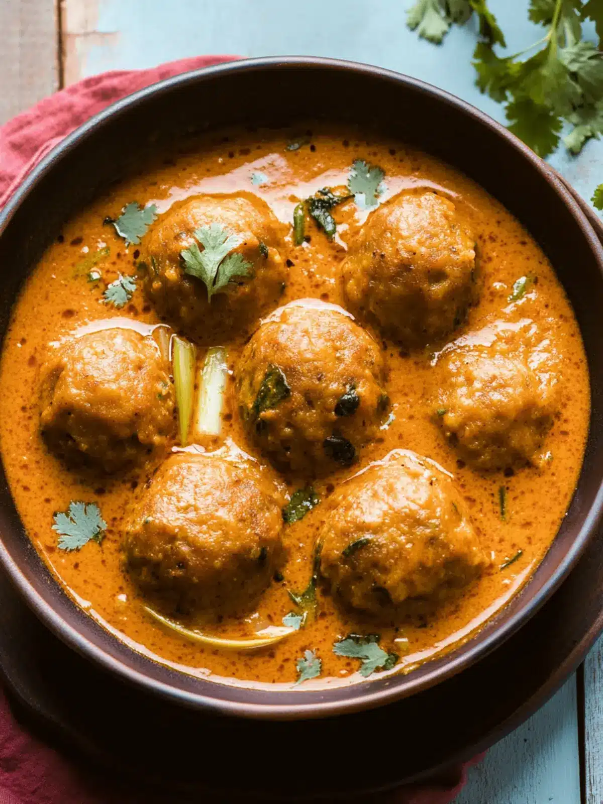 Creamy Indian Malai Kofta: Indulgent Vegetable Dumplings Delight 3 Indian Malai Kofta (Creamy Curry with Vegetable Dumplings)
