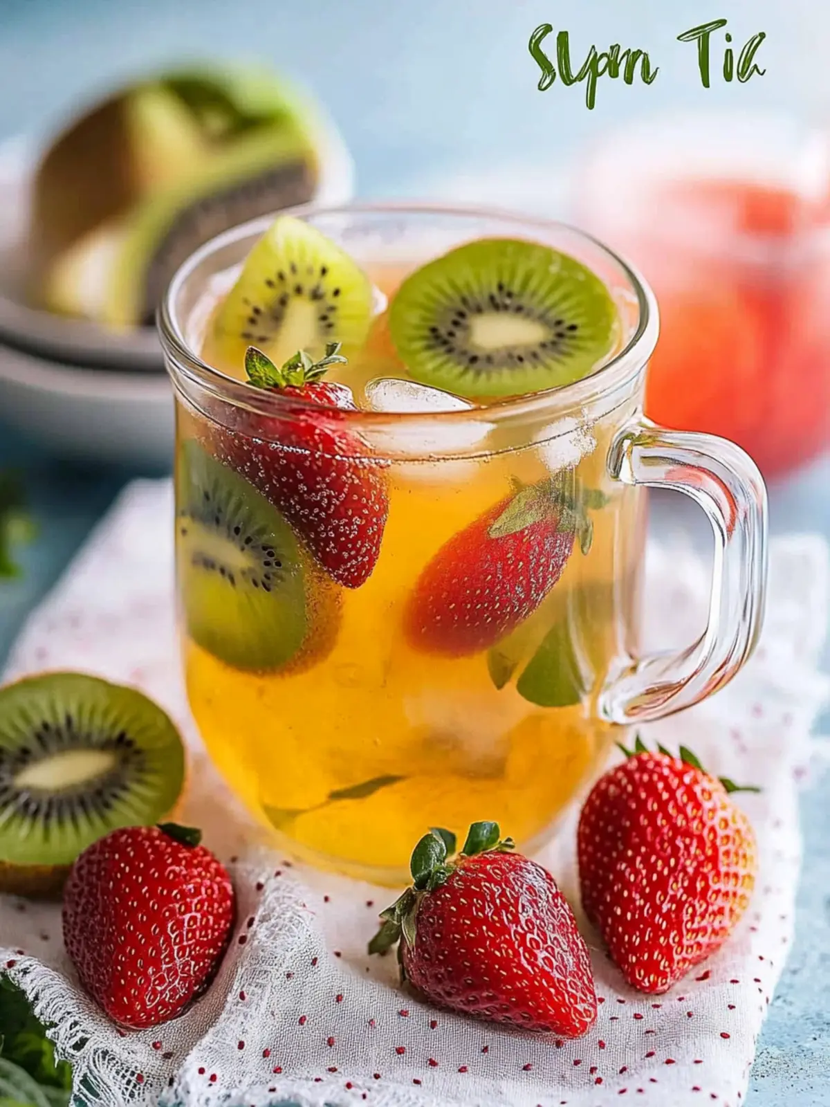 Delightful DIY Strawberry Kiwi Green Tea Recipe for Summer Sips 2 DIY Strawberry Kiwi Green Tea Recipe