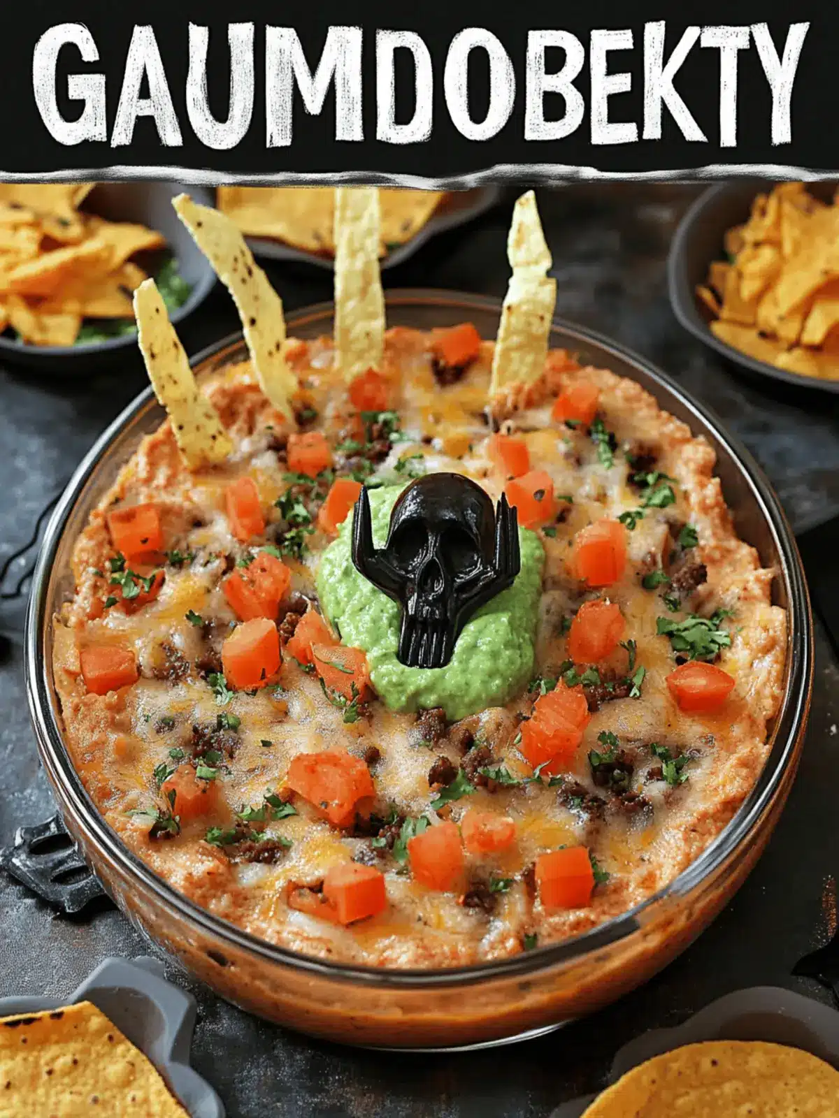 Graveyard Taco Dip: Spook Up Your Halloween Party 3 Graveyard taco dip
