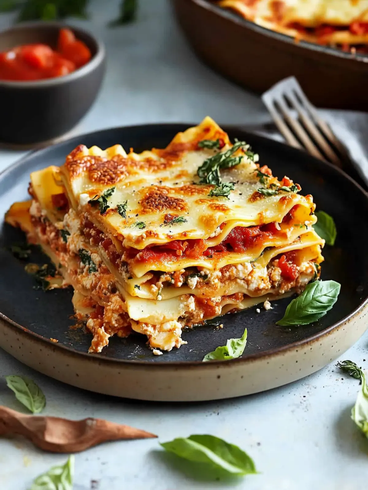 Irresistible Vegetarian Lasagna Bursting with Roasted Veggies 2 Vegetarian Lasagna