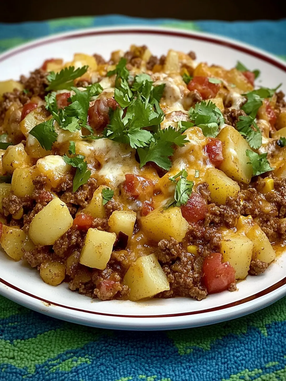 Savory Tex-Mex Ground Beef and Potato Skillet in 30 Minutes 3 Tex-Mex Ground Beef and Potato Skillet