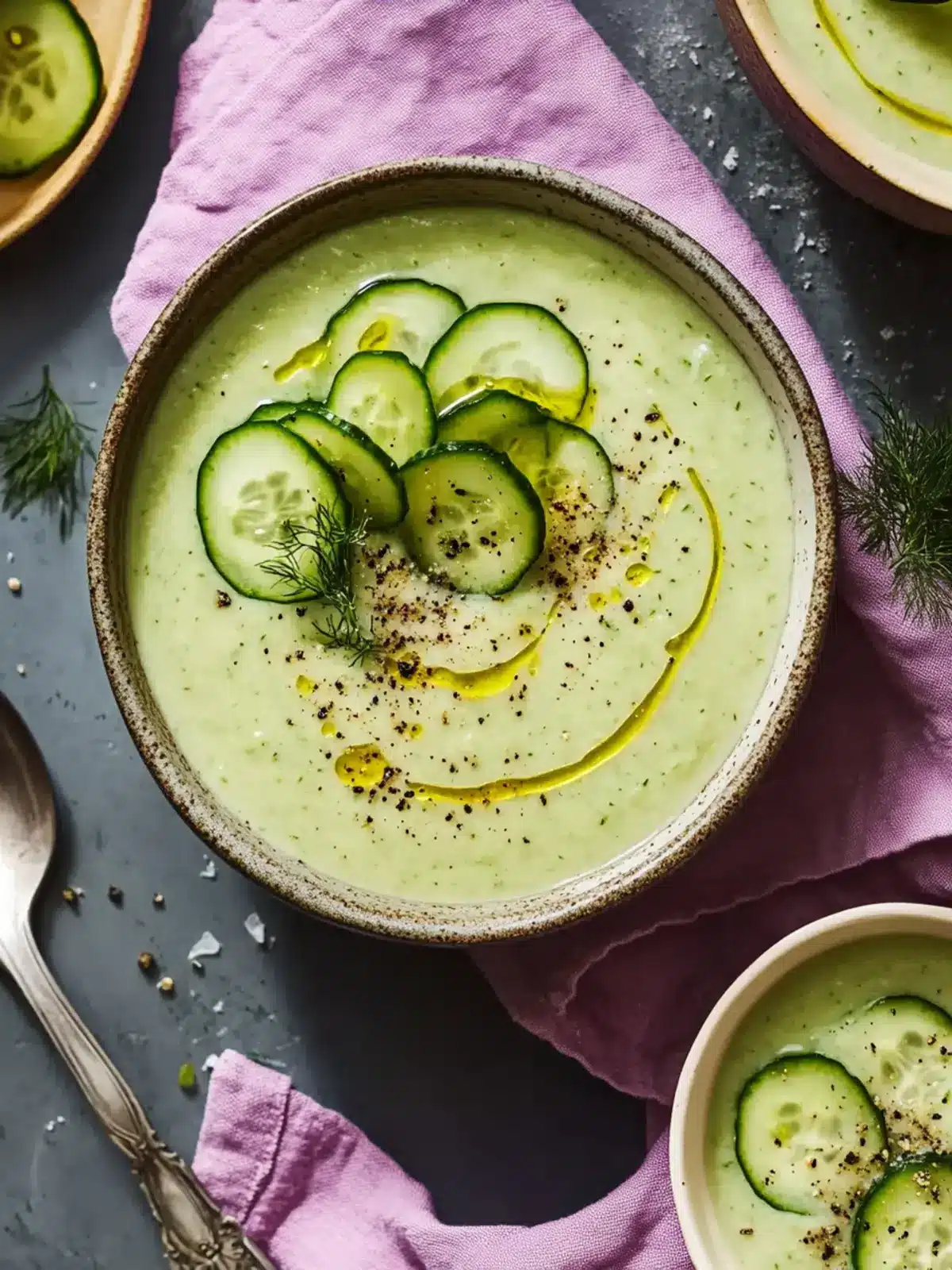 Delicious Creamy Cucumber Soup for Refreshing Summer Dishes 3 Creamy Cucumber Soup