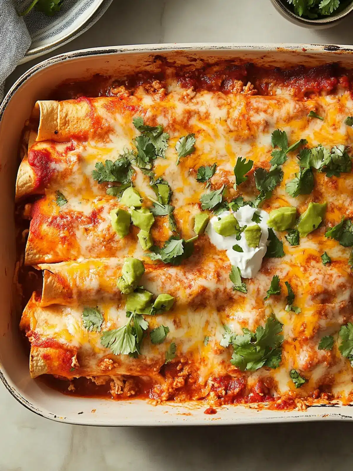Irresistible Chicken Enchiladas with Homemade Sauce Delight 4 Chicken Enchiladas