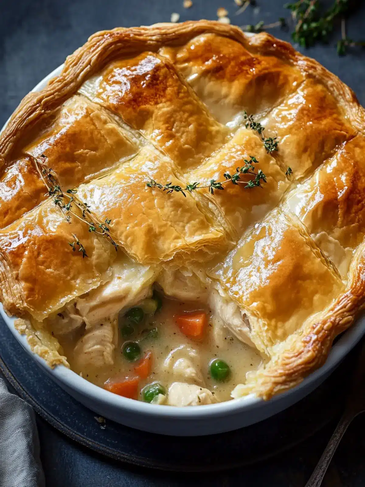 Savory Chicken Pot Pie with Puff Pastry for Cozy Nights 4 Chicken Pot Pie with Puff Pastry