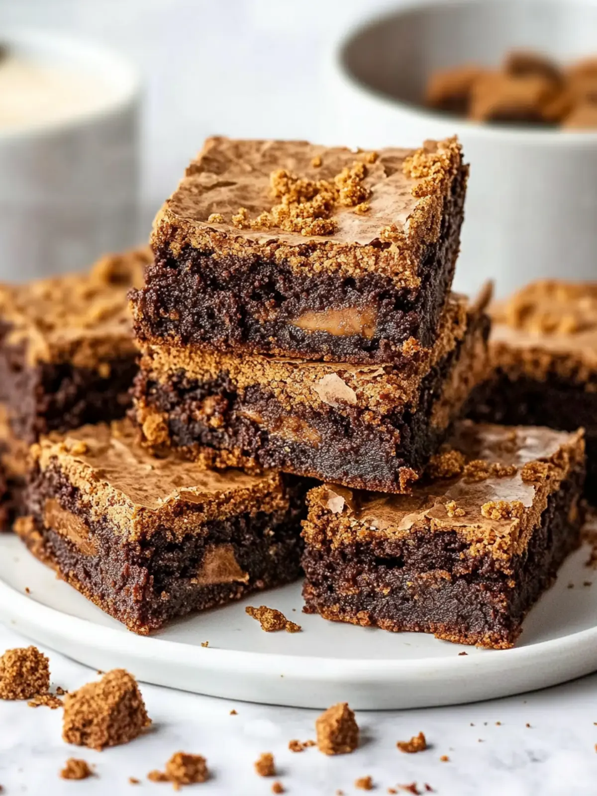 Irresistible Fudgy Biscoff Brownies That Steal the Show 2 Irresistible Fudgy Biscoff Brownies
