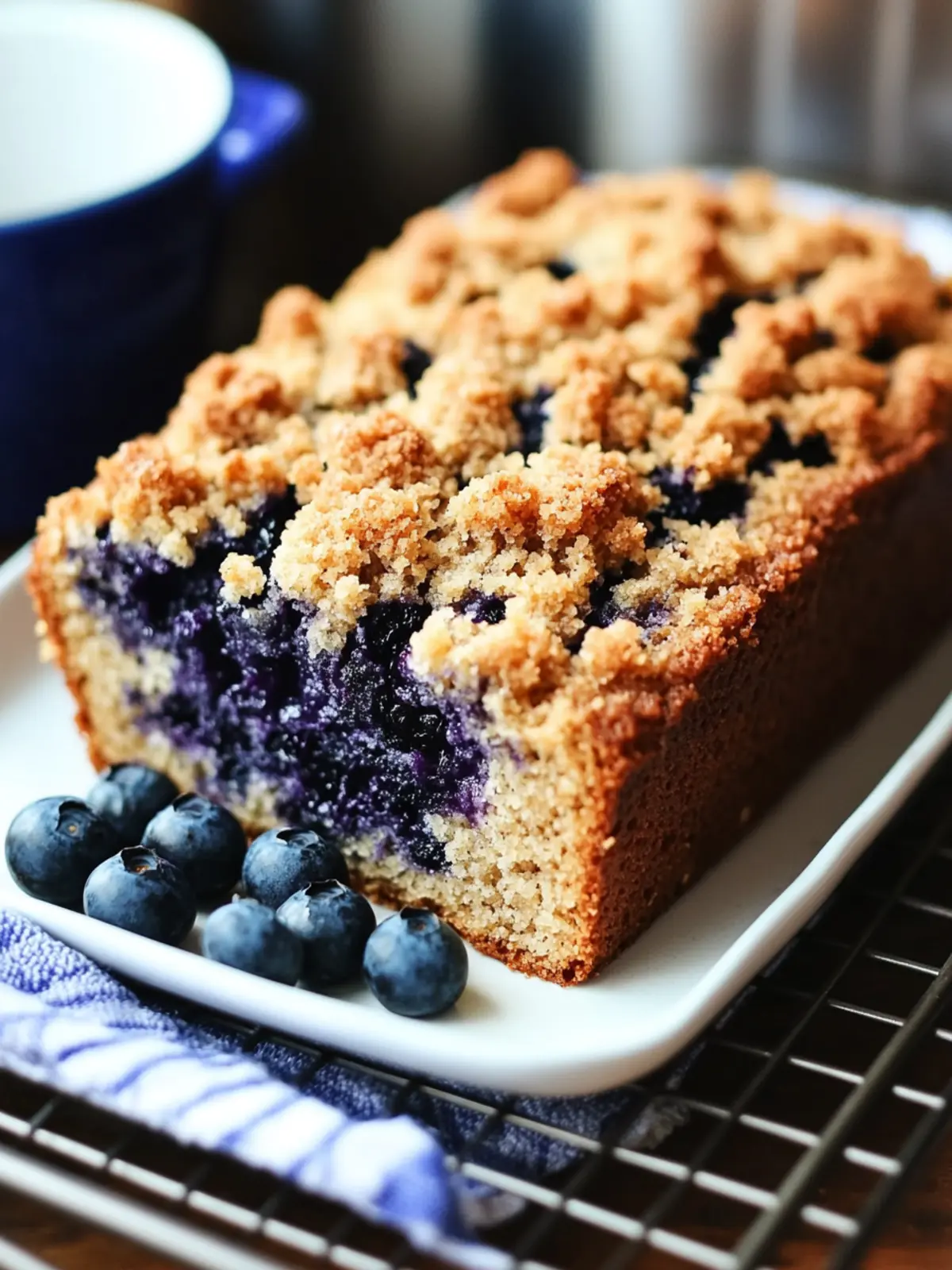 Delicious Crumb-Topped Blueberry Zucchini Bread You ll Adore 2 Delicious Crumb-Topped Blueberry Zucchini Bread You ll Love