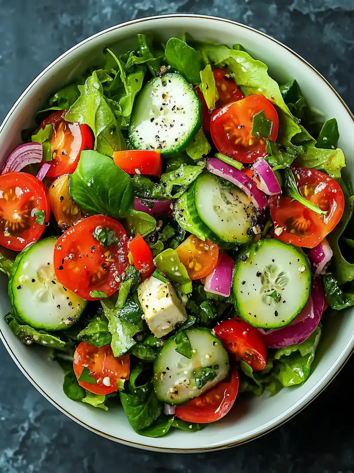 Fresh Garden Salad in 10 Minutes: Crunchy and Zesty Delight 3 Garden Salad