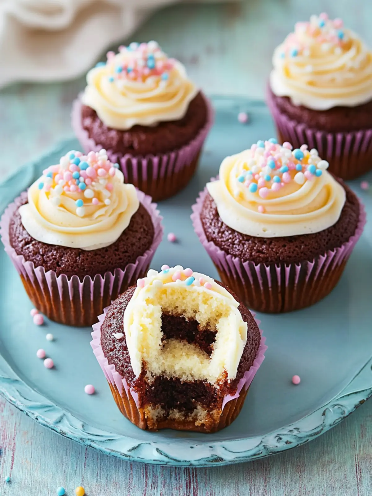 Cheesecake Stuffed Cupcakes: Indulge in Dessert Bliss 4 Cheesecake Stuffed Cupcakes