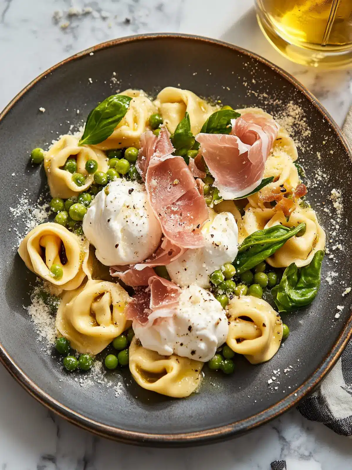 Burrata, Pea, & Prosciutto Tortellini: A Creamy Spring Delight 3 Burrata, Pea, & Prosciutto Tortellini