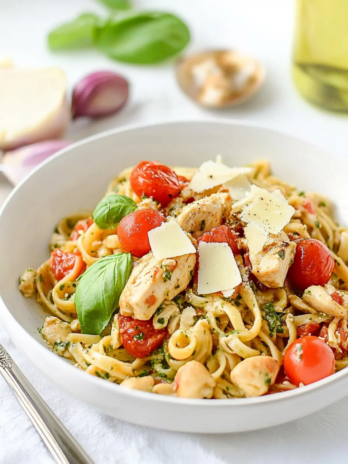 Quick and Fresh Chicken Margherita Pasta in 30 Minutes 3 Chicken Margherita Pasta