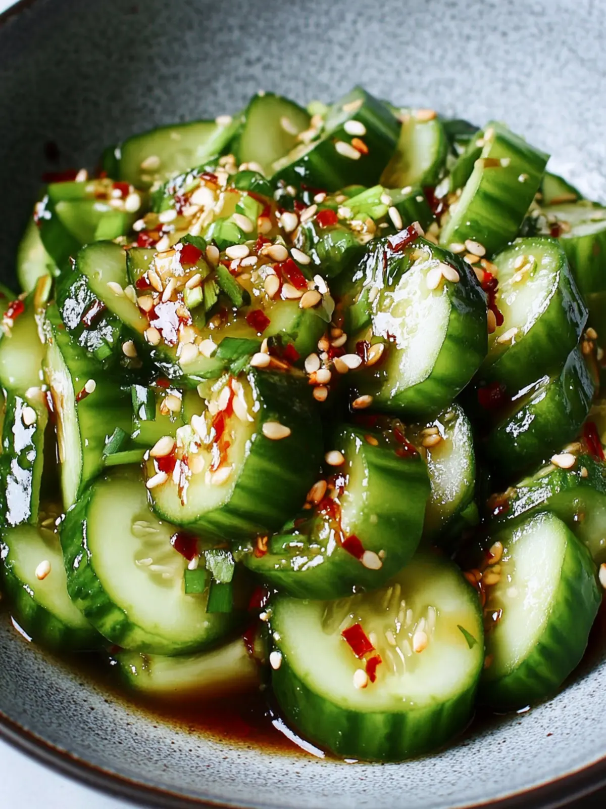 Zesty Cucumber Salad with Garlic Soy Dressing in 10 Minutes 3 Cucumber Salad with Garlic Soy Dressing