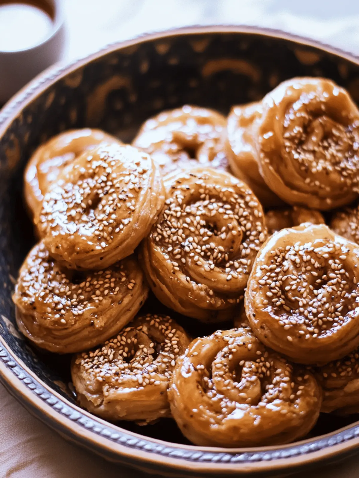Delicious Moroccan Chebakia: Sweet Honey Pastry Magic 4 Moroccan Chebakia (Sesame and Honey Pastry)