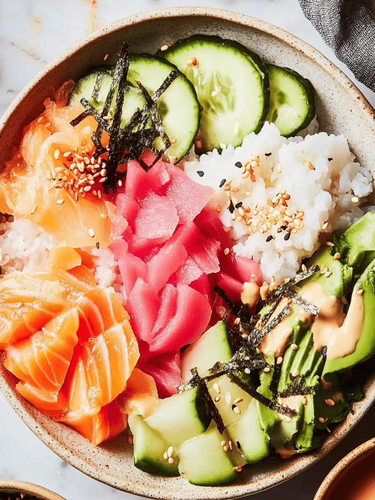 Delicious Sushi Bowls: Customizable for Every Taste! 4 Sushi Bowls