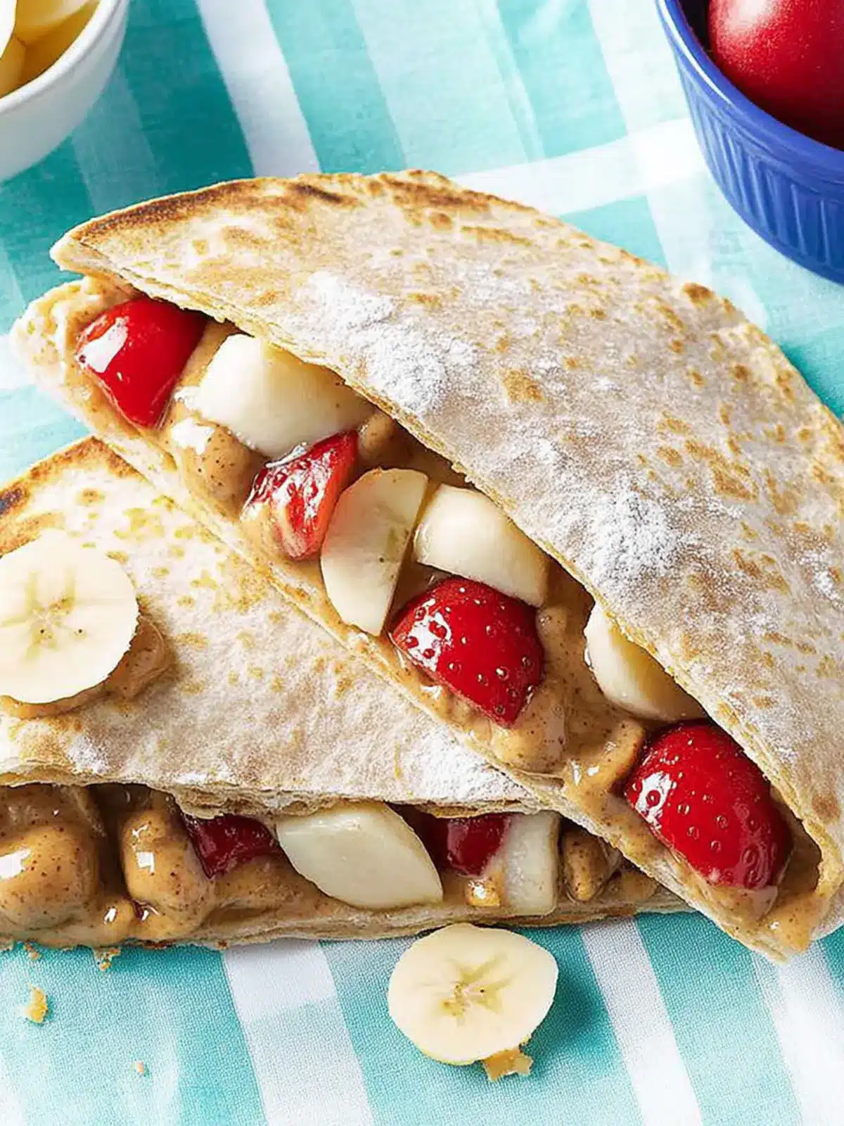 Fruity Peanut Butter Pitas: A Quick Snack Your Family Will Love 3 Fruity Peanut Butter Pitas