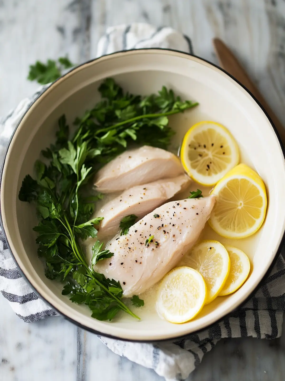 Easy Poached Chicken: Juicy Perfection for Meal Prep Lovers 2 Easy Poached Chicken