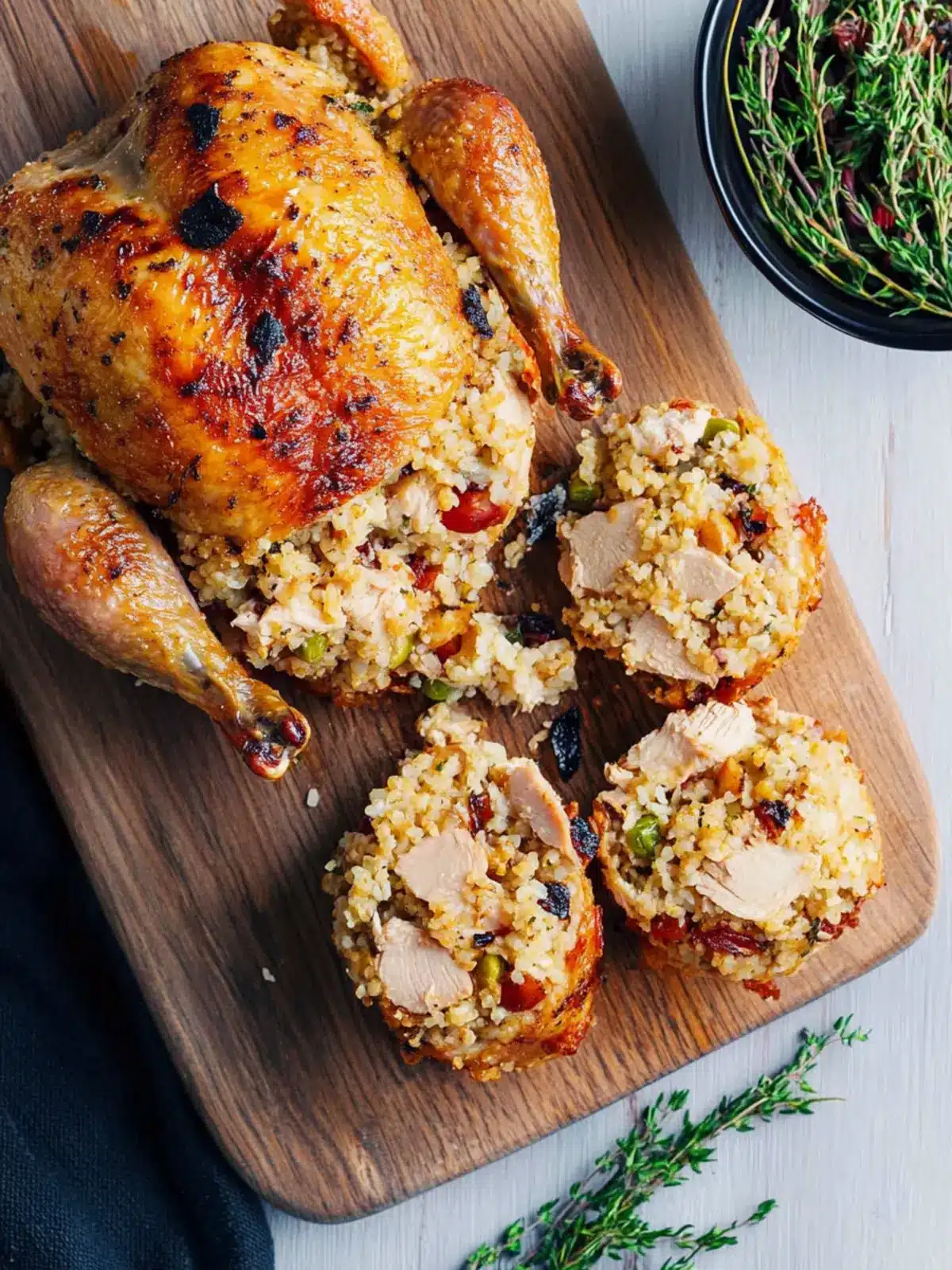 Roast Chicken & Treasure Rice Stuffing for Unforgettable Feasts 4 Roast Chicken & Treasure Rice Stuffing