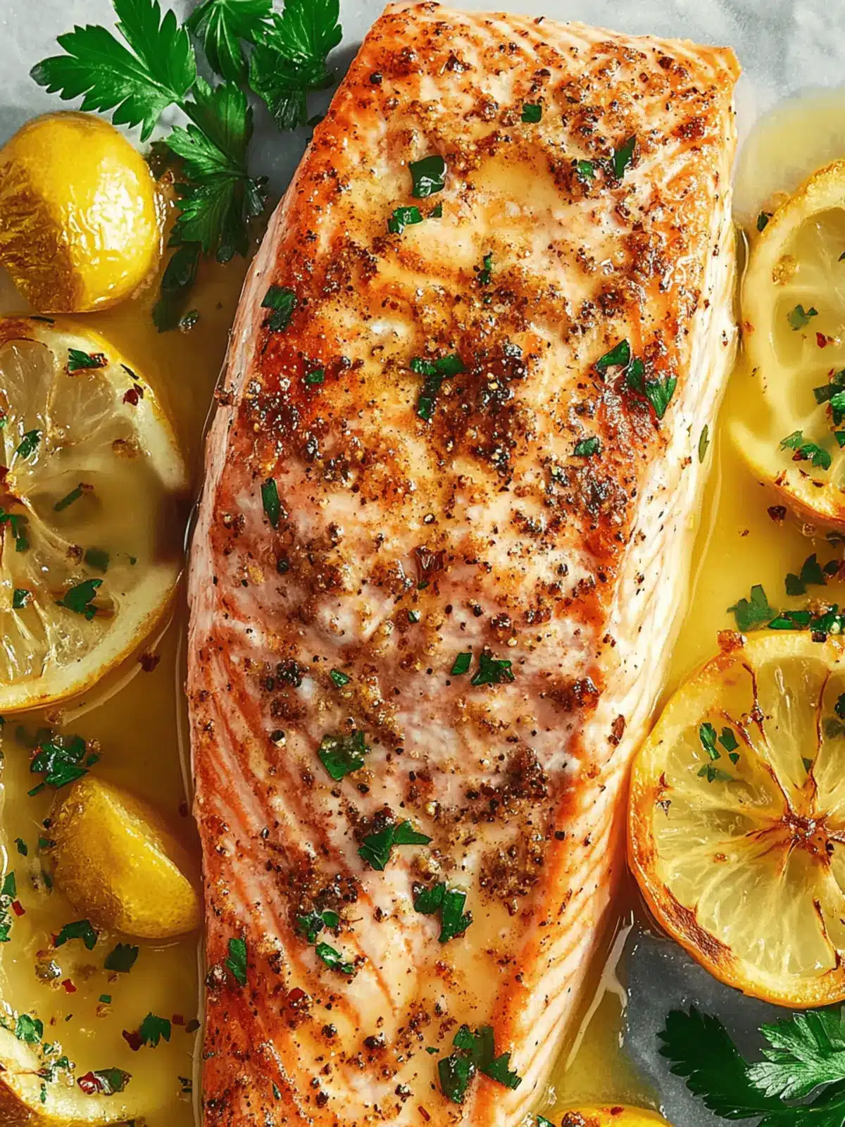 Oven-Baked Salmon with Lemon Herb Sauce for Quick Dinners 3 Oven-Baked Salmon