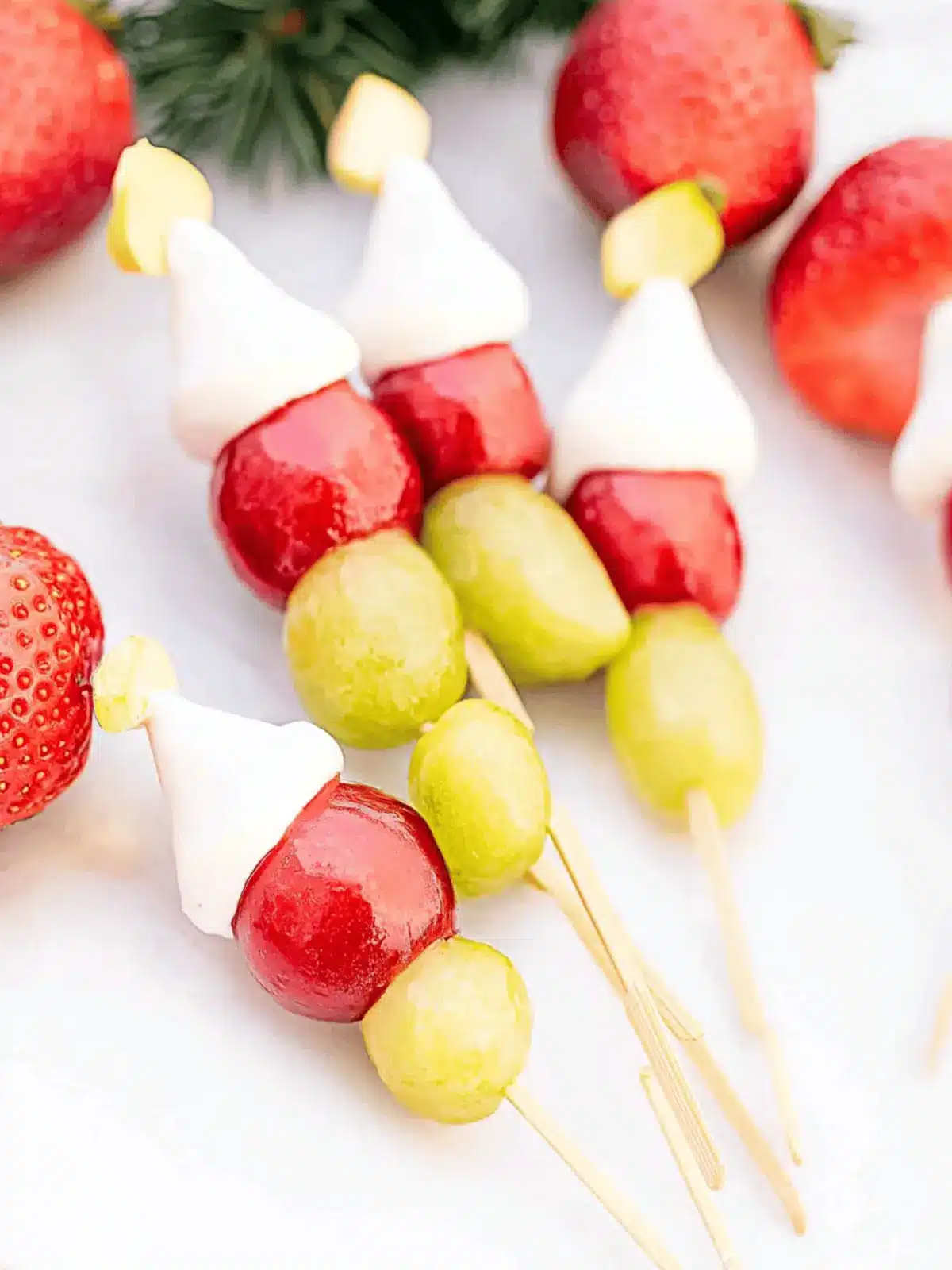 Grinch Fruit Kabobs: A Fun and Healthy Christmas Snack 3 Grinch Fruit Kabobs (Healthy Christmas Snack)