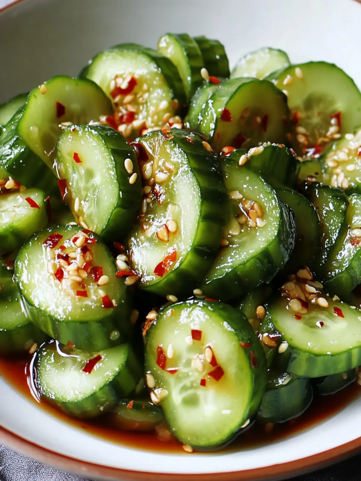 Zesty Cucumber Salad with Garlic Soy Dressing in 10 Minutes 4 Cucumber Salad with Garlic Soy Dressing