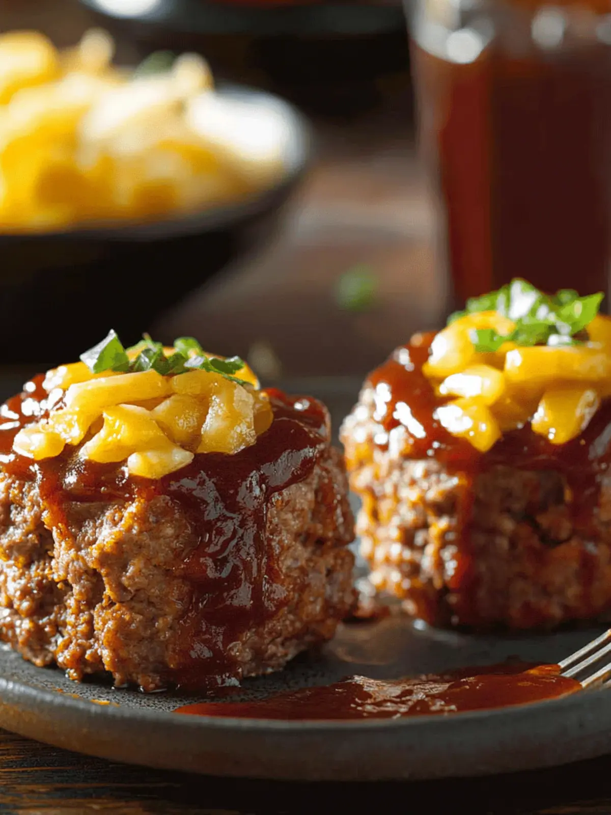 BBQ-Stuffed Meat Loaf Muffin Cups Ready in 30 Minutes 3 Barbecue-Stuffed Meat Loaf Muffin Cups