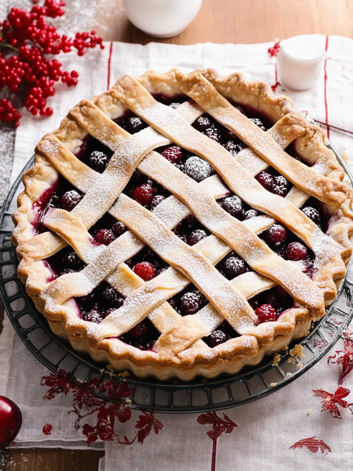 Delicious Partridgeberry Pie: A Tart Red Berry Delight 3 Partridgeberry Pie (Tart Red Berry Dessert)
