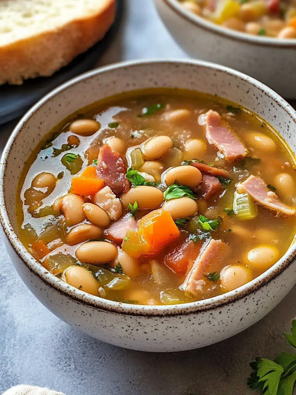 Savory Ham and Bean Soup: A Cozy Classic in 30 Minutes 4 Ham and Bean Soup