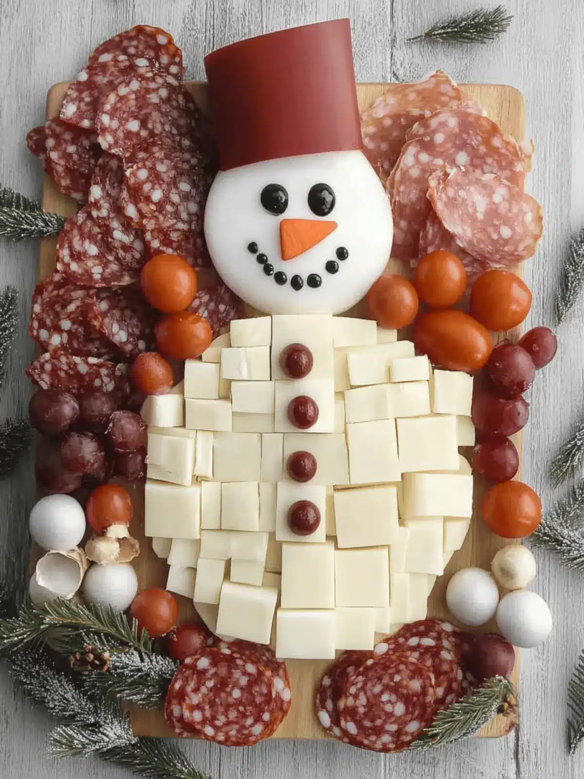 Create a Fun and Festive Snowman Charcuterie Board Adventure 4 Fun and Festive Snowman Charcuterie Board