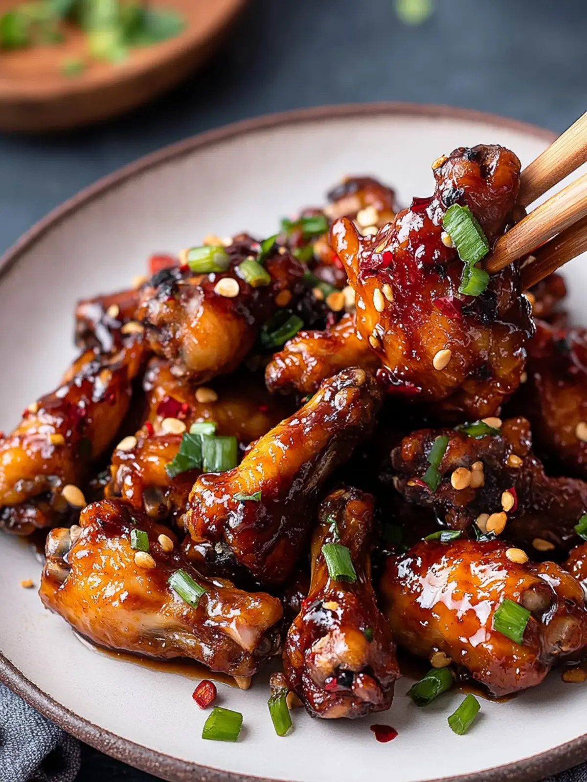 Tangy Kung Pao Chicken Wings with Crunchy Peanut Bliss 3 Kung Pao Chicken Wings