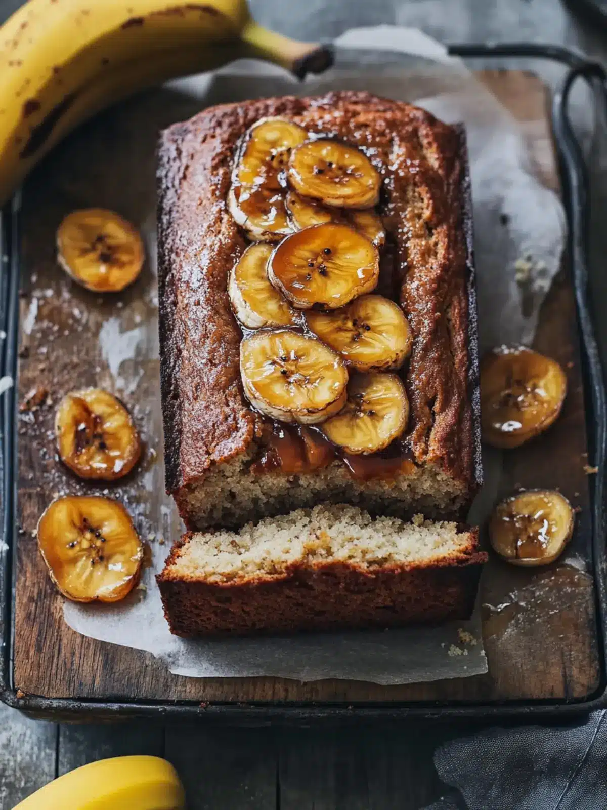 Irresistible Banana Bread With Caramelised Bananas Delights 2 Banana Bread With Caramelised Bananas