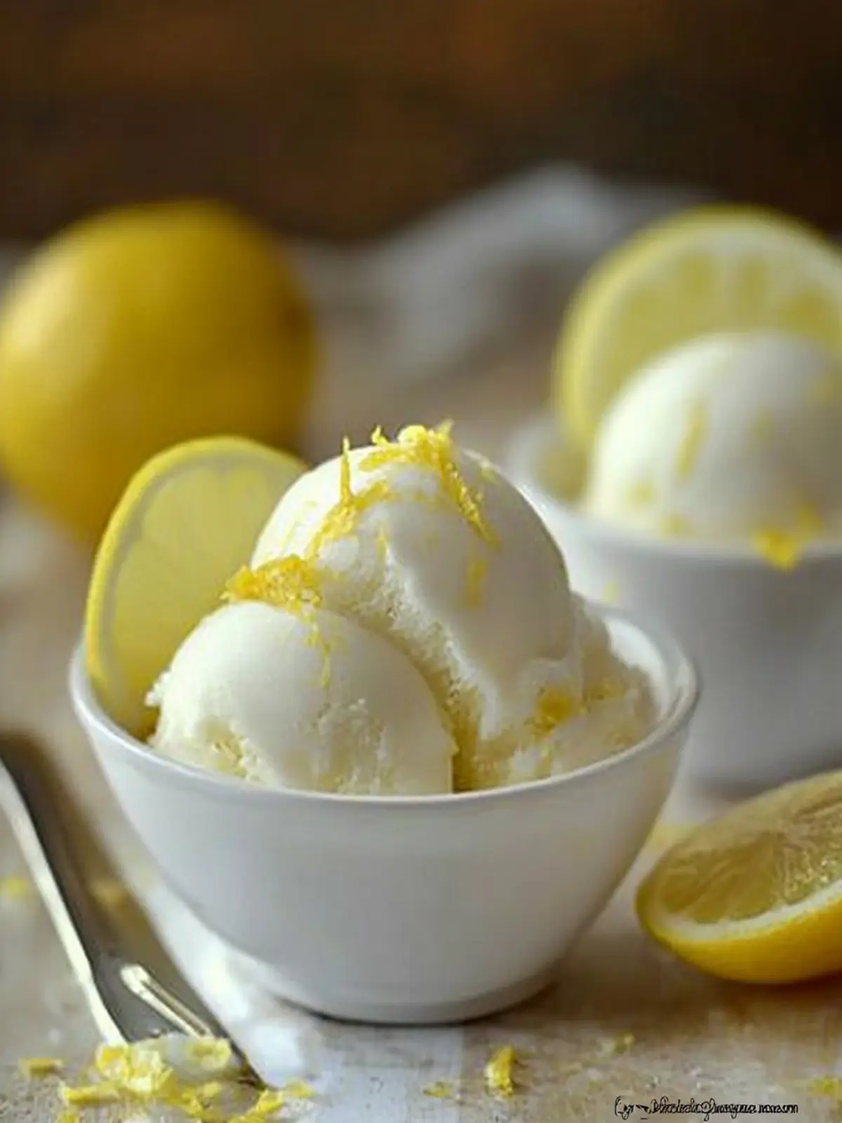 Zesty Fresh Lemon Ice Cream: No Custard, Just Pure Bliss 2 Fresh Lemon Ice Cream