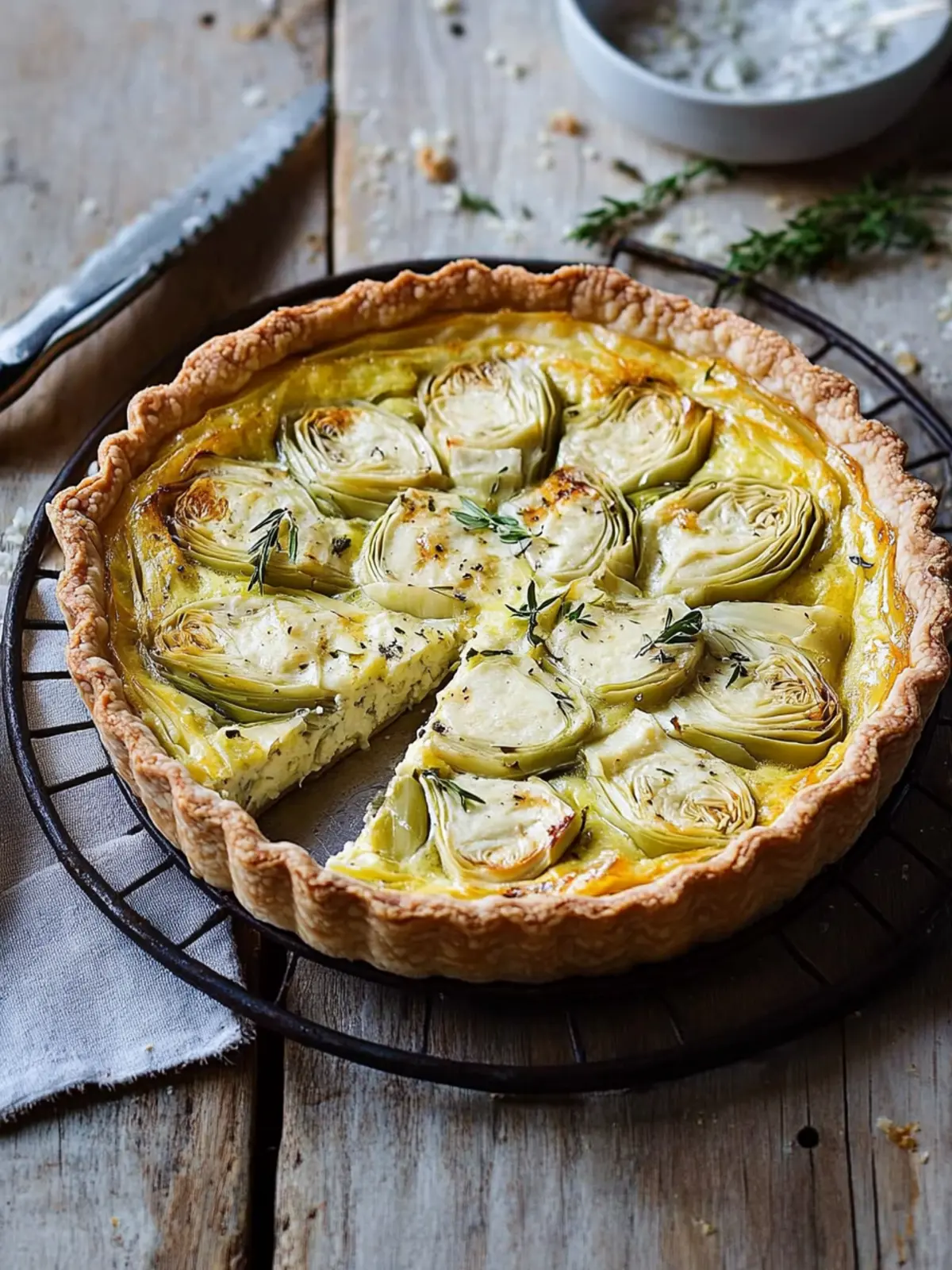 Irresistible Goat's Cheese, Leek, and Artichoke Quiche Recipe 4 Goat's cheese, leek and artichoke quiche
