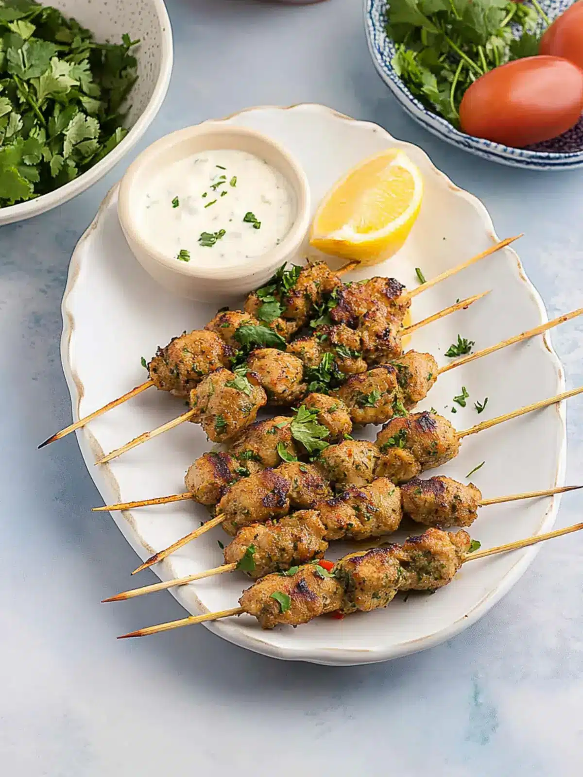 The Best Middle Eastern Grilled Chicken Kofta Kebab Recipe 4 The best Middle Eastern grilled chicken kofta kebab