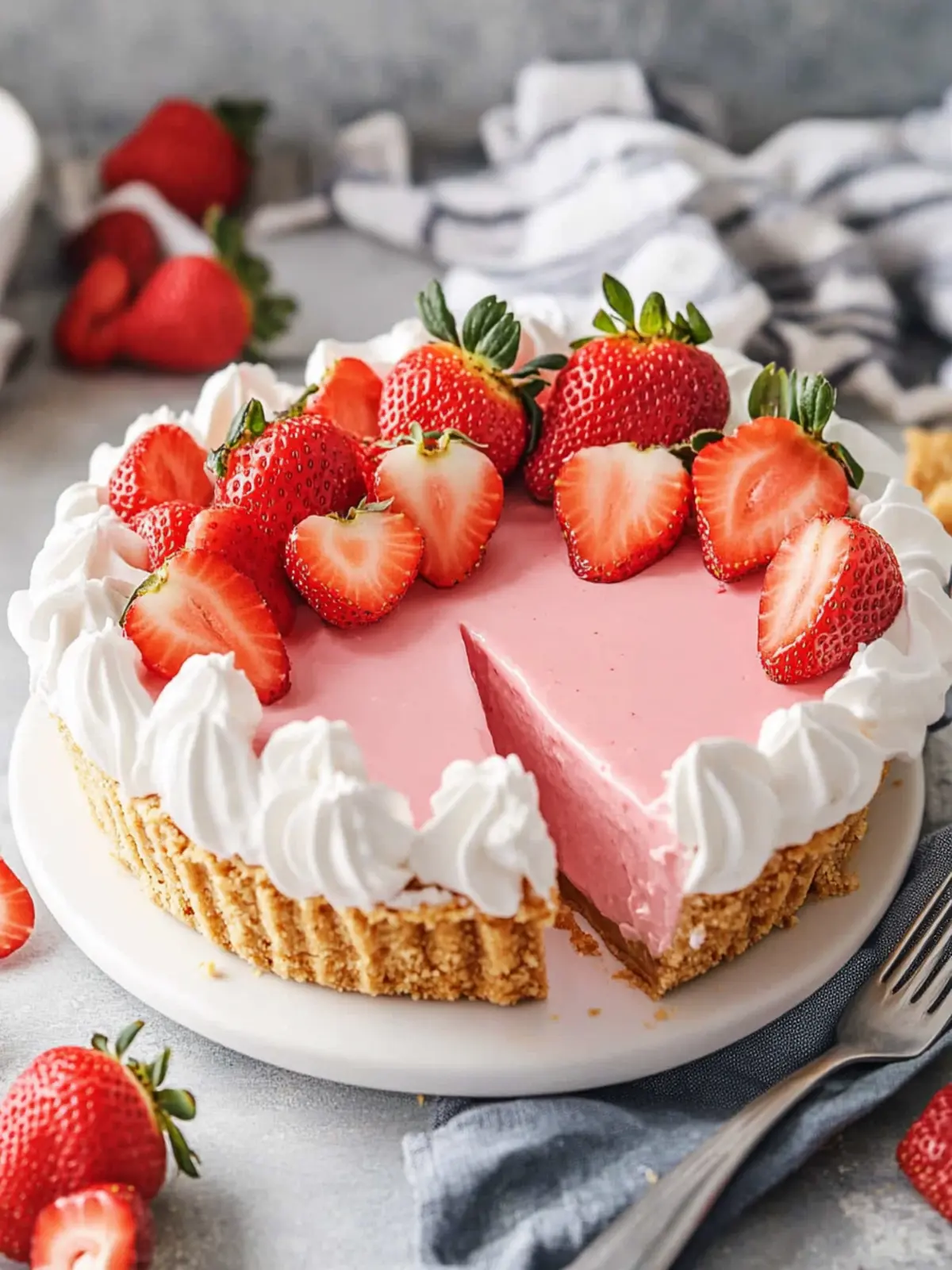 Delicious No Bake Strawberry Pie Your Family Will Love 2 No Bake Strawberry Pie