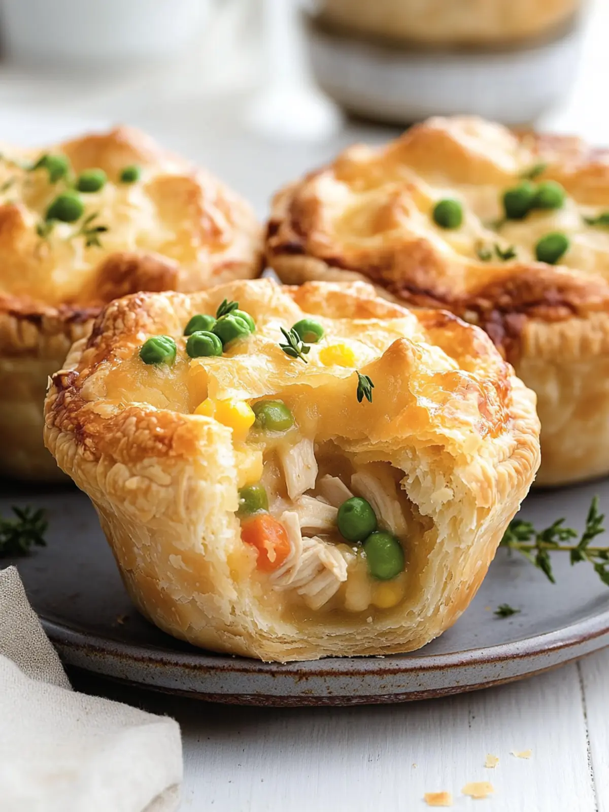 Delicious Mini Chicken Pot Pies in Muffin Tins Ready in Minutes 2 Mini Chicken Pot Pies