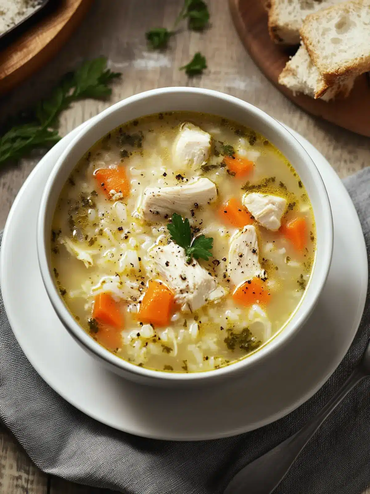 Greek Kotosoupa: Cozy Chicken Soup with Rice You ll Love 4 Greek Kotosoupa (Chicken Soup with Rice)