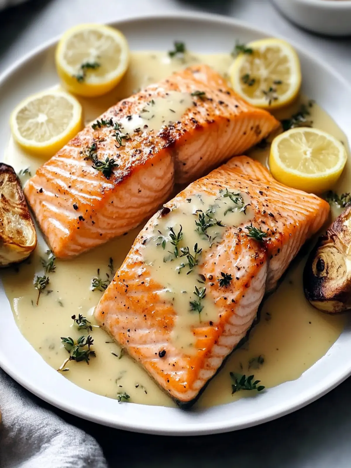 Baked Salmon with Amazing Lemon Sauce for Your Perfect Dinner 4 Baked Salmon with Amazing Lemon Sauce for a Perfect Dinner