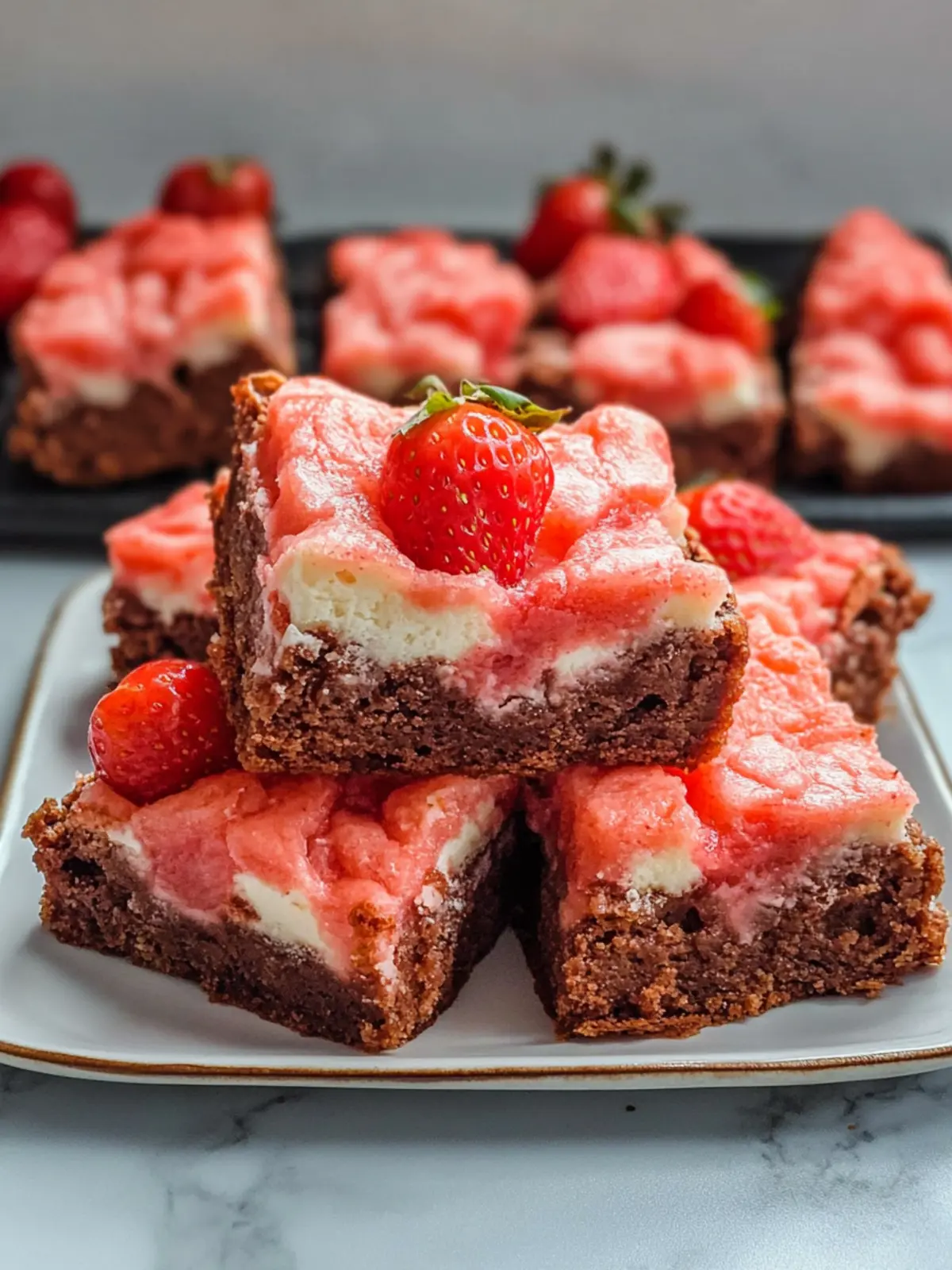 Decadent Strawberry Brownies You Can't Resist Making Today 2 Strawberry Brownies