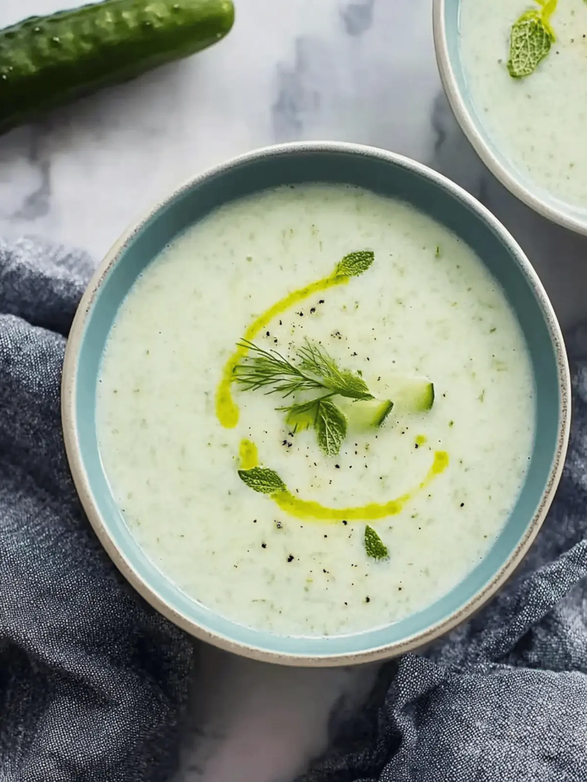 Deliciously Refreshing Cold Cucumber Soup for Hot Days 4 Cold Cucumber Soup
