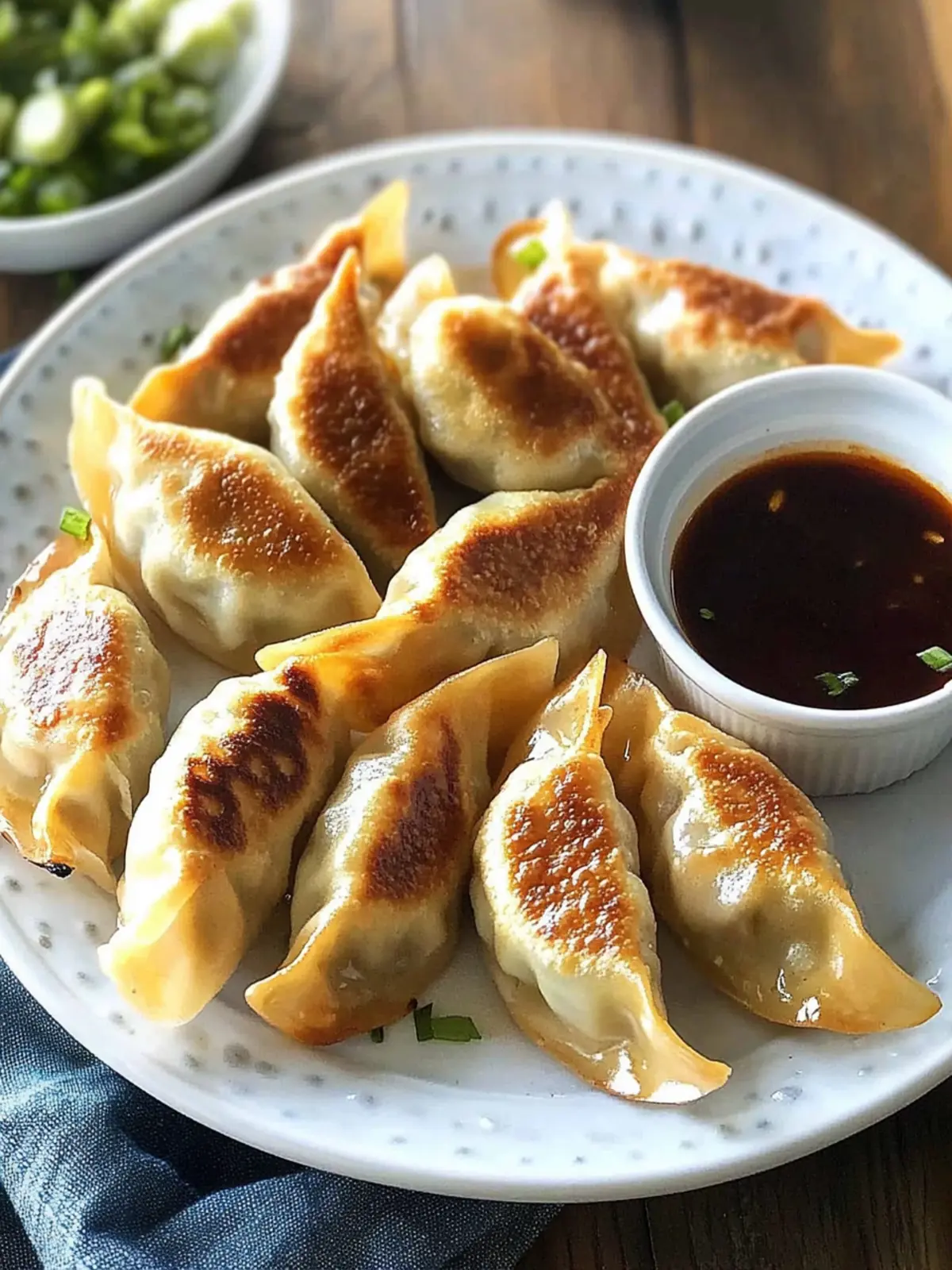 Baked Pot Stickers with Dipping Sauce for Guilt-Free Comfort 4 Baked Pot Stickers with Dipping Sauce