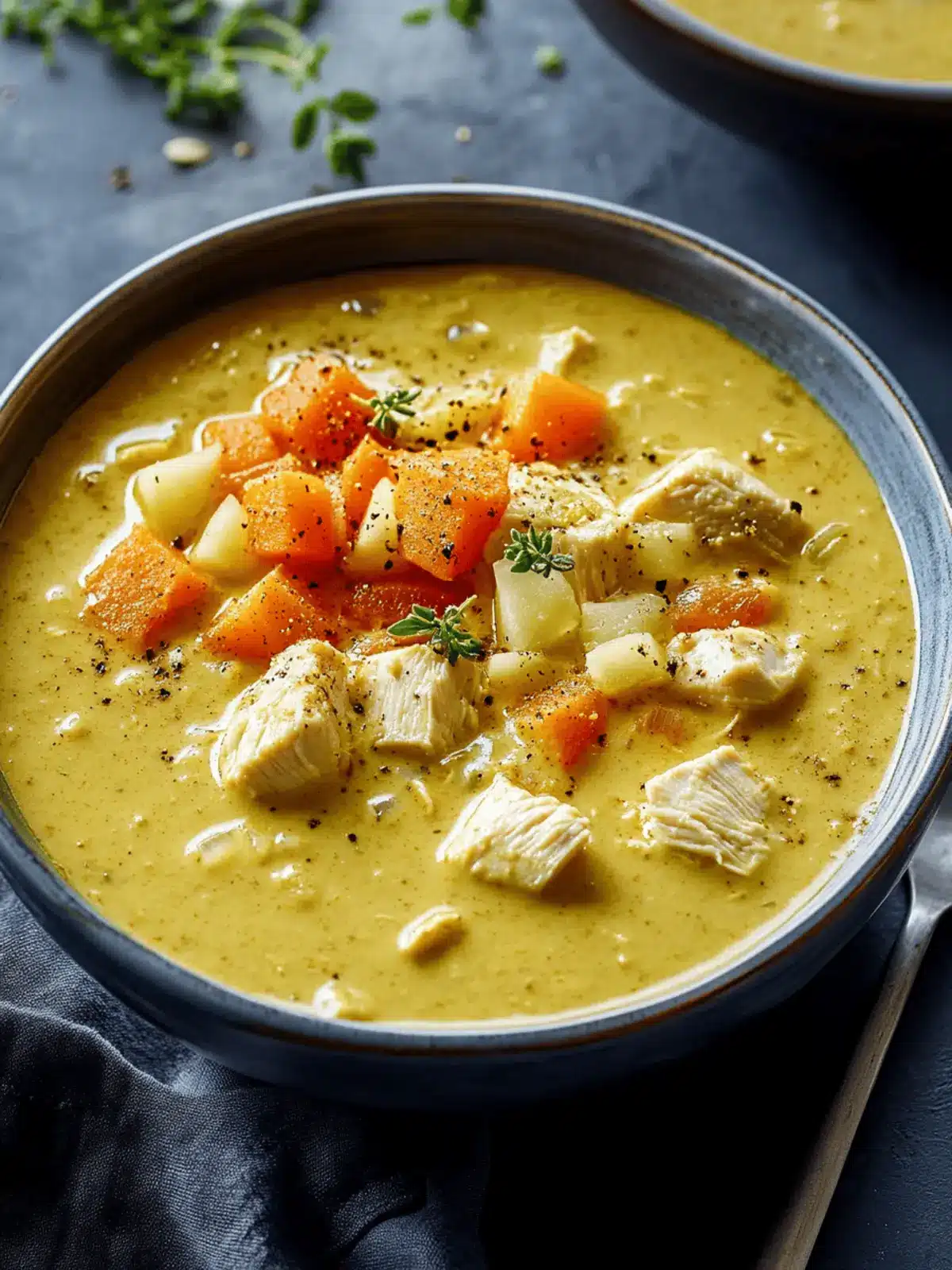 Creamy Indian-Spiced Mulligatawny Soup with Chicken and Apple Delight 3 Creamy Indian-Spiced Mulligatawny Soup with Chicken and Apple