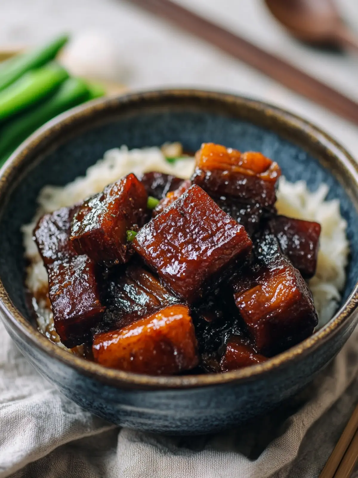 Savor Braised Pork Belly with Meigan Cai: Festive Comfort Food 3 Braised Pork Belly with Meigan Cai (æ¢
å¹²èçè)