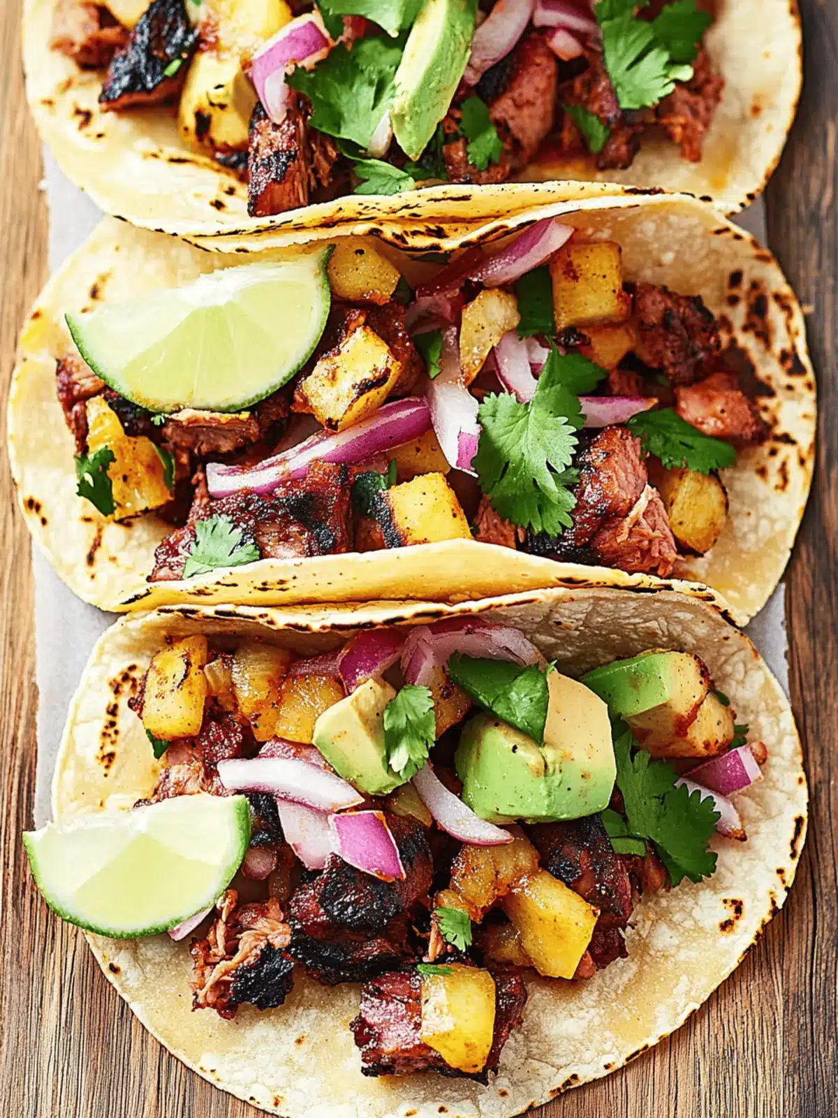 Grill Up Delicious Tacos Al Pastor: Easy Homemade Recipe 3 Tacos Al Pastor